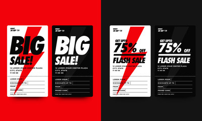 Set of Sale and Discount Banners