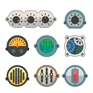 Robot technical Colorful meter icon