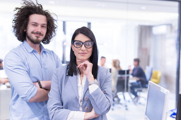 Naklejka premium Portrait of successful Business people