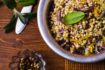 Boiled pearl barley