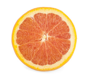 fresh orange isolated on white background