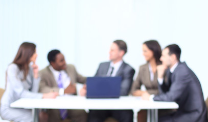 Obraz na płótnie Canvas blurred image of business team.business background