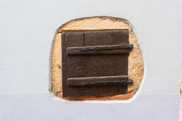 Detail on a facade of Colmar, France