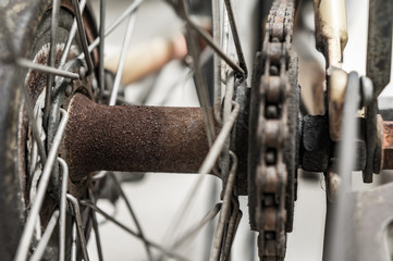 bycycle Wheel bearing with oxide, vintage bicycle