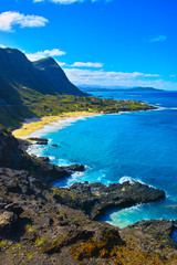 ハワイ　マカプウ展望台からの景色