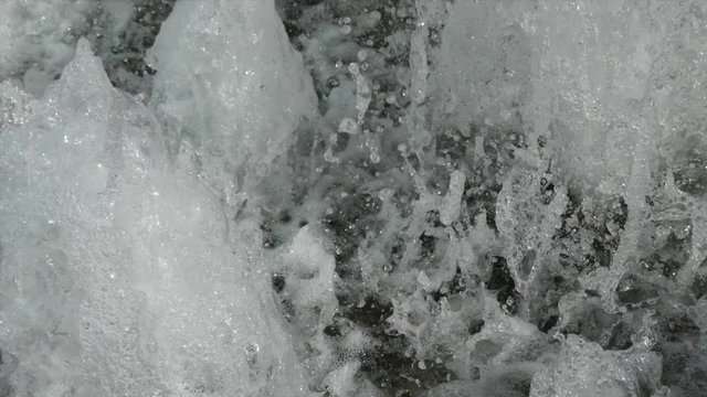 Water sources close up splashing flow  beauty natural clear 