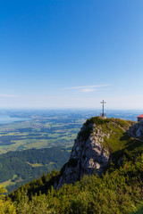 Naklejka premium Summit cross at Mt. Hochfelln