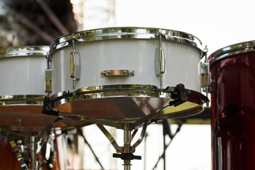 Fototapeta na wymiar Snare drum on stage