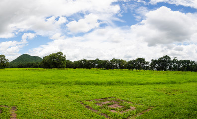 Meadows, mountains and sk