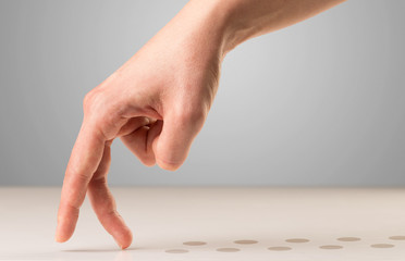 Walking fingers concept