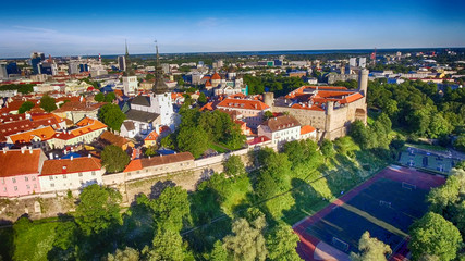 Aerial view of Tallinn, Estonia