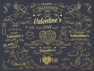 Valentine's day design element