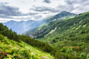 Fototapeta na wymiar Mountainscape at High tatras mountains, Slovakia