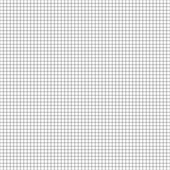 Vector seamless geometric pattern. Grid texture. Black-and-white graph paper background. Monochrome checkered paper design. Vector EPS10