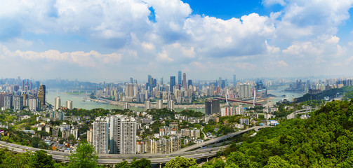 Naklejka premium Chongqing architectural scenery and skyline