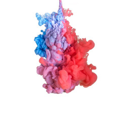 abstract formed by color dissolving in water