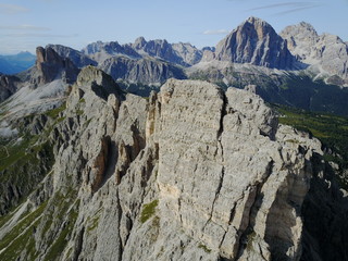 Dolomiten aus der Luft