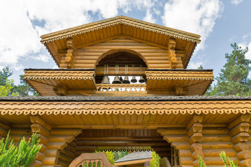 Fototapeta premium Ukrainian traditional wooden church gate