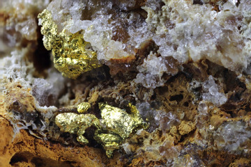 close up of dignified gold from Zlate Hory (Czech Republic)