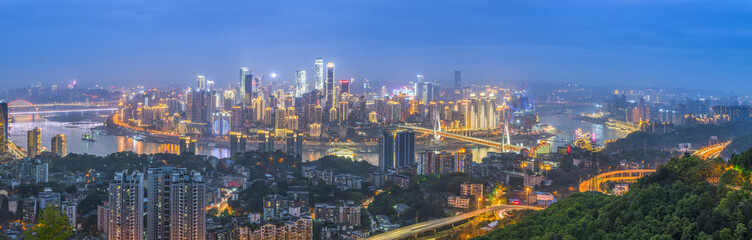 Obraz premium Wgląd nocy miasta