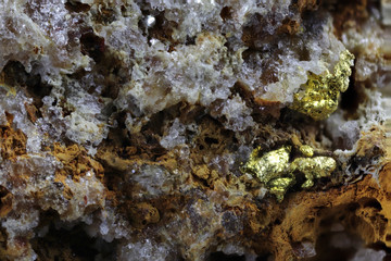close up of dignified gold from Zlate Hory (Czech Republic)
