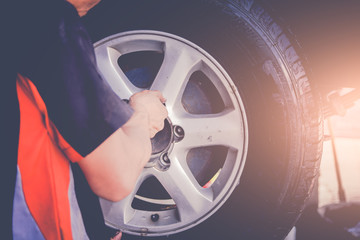 Car mechanics and maintenance tools