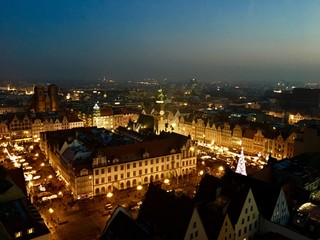 Obraz premium wroclaw in the night