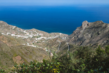 Taganana in the Anaga Mountains, Tenerife, Spain