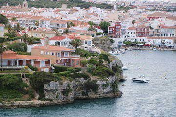 Fototapeta na wymiar port de Mahon, île de Minorque, archipel des Baléares, Espagne