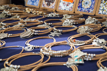 Lisbon, Portugal - 04 MAY, 2017: Traditional souvenirs from cork