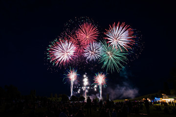Fototapeta na wymiar Beautiful fireworks