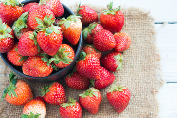 Strawberries are fresh and sweet