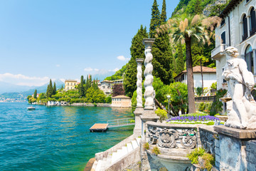 Varenna town on Lake Como, North Italy