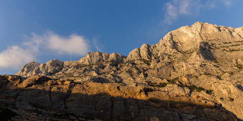 the Sainte-Victoire mountain, near Aix-en-Provence, which inspired the painter Paul Cézanne