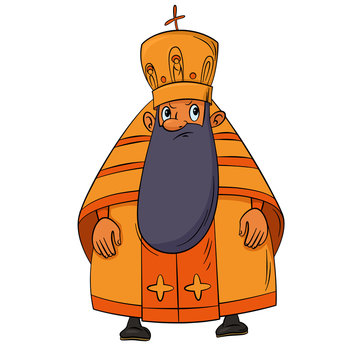 recommend clip art: Orthodox priest cartoon
