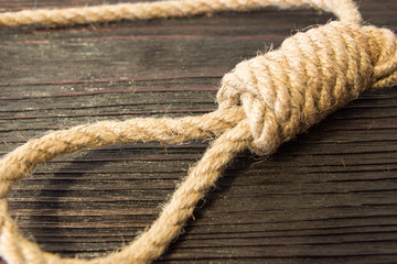The deadly loop of rope. Last seconds of life. Unrequited love.