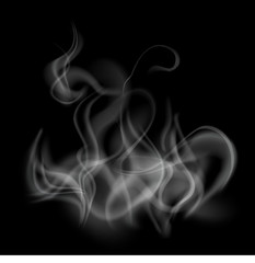 smoke template background isolated and transparent, vector illustration