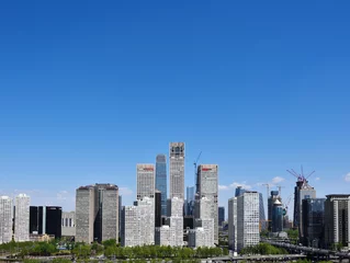 Foto op Plexiglas Beijing CBD building scenery, China. © WaitforLight