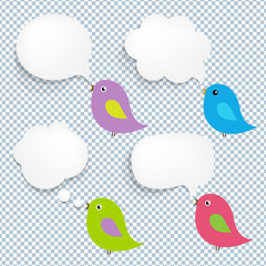Speech Bubble And Birds