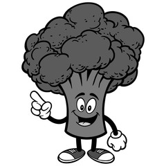 Broccoli Talking Illustration