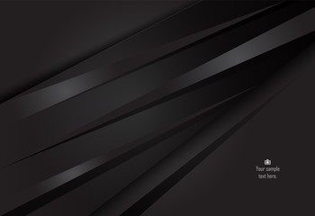 Black abstract material design for background, card, annual business report, brochure, poster template