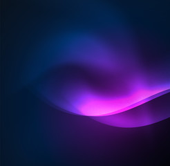 Illuminated neon waves