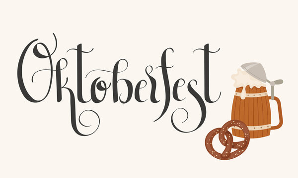 Hand lettering "Oktoberfest"
