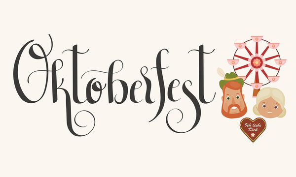 Hand lettering "Oktoberfest"
