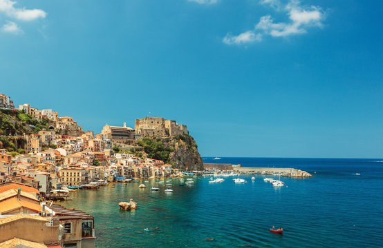 Scilla castle and harbor