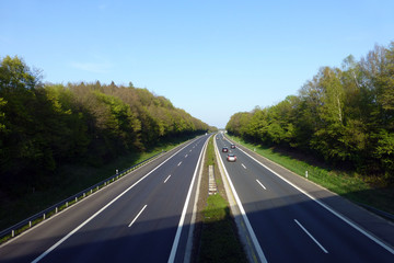 Fototapeta premium Autobahn A 3 bei Höchstadt