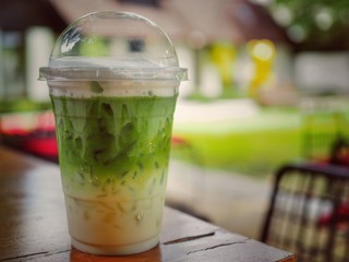 Ice Green Tea Matcha Latte