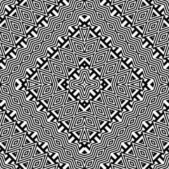 Design seamless monochrome geometric pattern