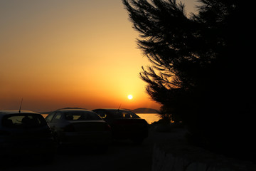 Fototapeta na wymiar Sunset in Croatia, Adriatic
