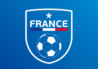 Naklejka premium Blason Foot France